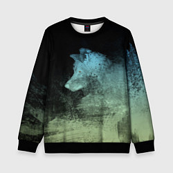 Детский свитшот Тайга, ночное приключение