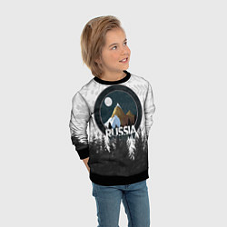 Свитшот детский Russian Тайга, цвет: 3D-черный — фото 2