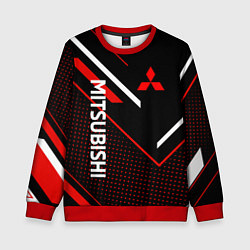 Свитшот детский Митсубиси, Mitsubishi Спорт, цвет: 3D-красный