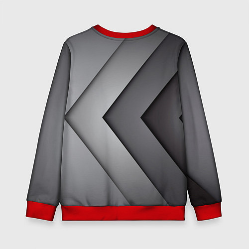 Детский свитшот Peugeot geometry / 3D-Красный – фото 2