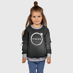 Свитшот детский VOLVO автомобили, цвет: 3D-меланж — фото 2