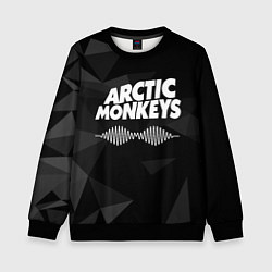 Свитшот детский Arctic Monkeys Серая Геометрия, цвет: 3D-черный