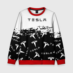 Свитшот детский Tesla - Black & White, цвет: 3D-красный