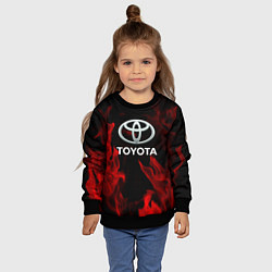 Свитшот детский Toyota Red Fire, цвет: 3D-черный — фото 2