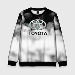 Свитшот детский Toyota облако, цвет: 3D-черный
