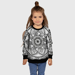 Свитшот детский Мандала 2028-1, цвет: 3D-черный — фото 2