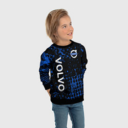Свитшот детский Volvo Вольво черно синий, цвет: 3D-черный — фото 2