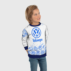 Свитшот детский Volkswagen фольксваген, цвет: 3D-синий — фото 2