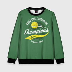 Свитшот детский Большой Теннис Tennis, цвет: 3D-черный