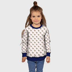 Свитшот детский Селезень паттерн, цвет: 3D-синий — фото 2