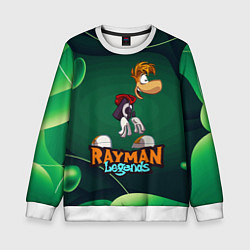 Свитшот детский Rayman Legends Green, цвет: 3D-белый