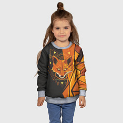 Свитшот детский Лиса Этника, цвет: 3D-меланж — фото 2