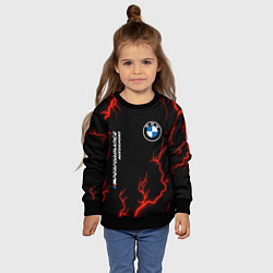Свитшот детский BMW Autosport Молнии, цвет: 3D-черный — фото 2