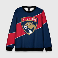 Свитшот детский Florida Panthers , Флорида Пантерз, цвет: 3D-черный