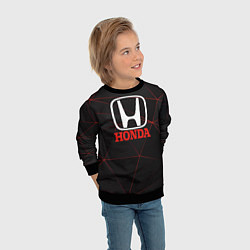 Свитшот детский HONDA спорт авто, цвет: 3D-черный — фото 2