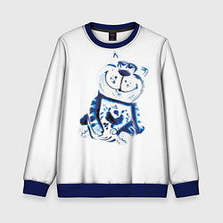 Детский свитшот Gzhel the cat