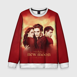 Свитшот детский Новая луна, цвет: 3D-белый