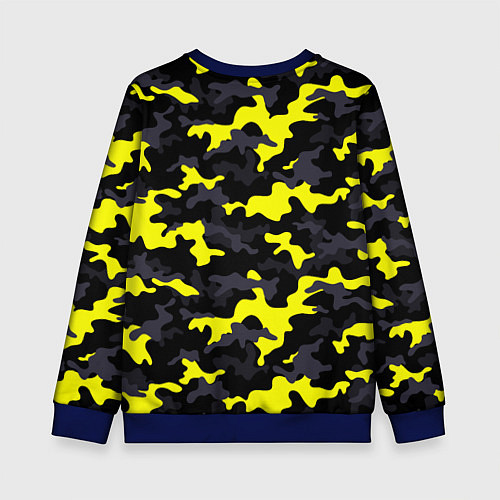 Детский свитшот Black Camo / 3D-Синий – фото 2