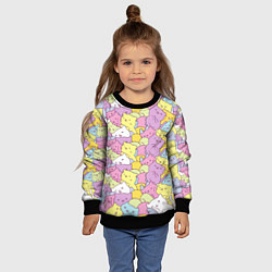 Свитшот детский Cute pattern of seals, цвет: 3D-черный — фото 2