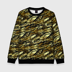 Свитшот детский Цифровой Охотничий Камуфляж, цвет: 3D-черный