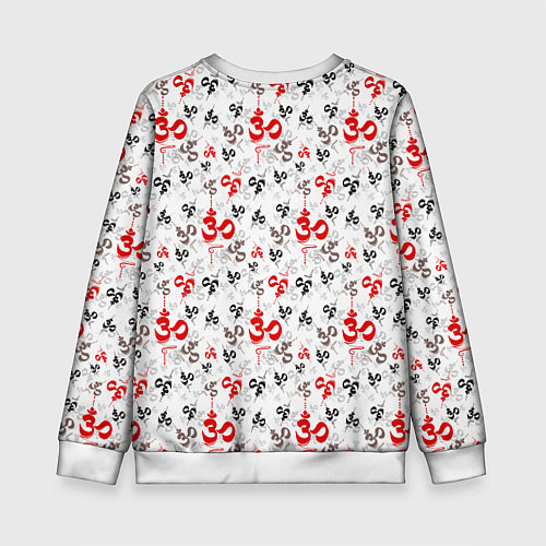 Детский свитшот Мантра ОМ АУМ / 3D-Белый – фото 2