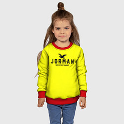 Свитшот детский Узор Yellow Jorman Air Dope Street Market, цвет: 3D-красный — фото 2