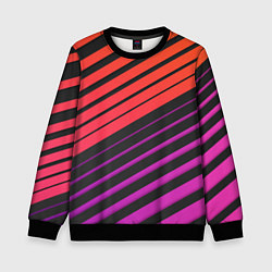 Свитшот детский Линии градиентGradient Polygon Lines, цвет: 3D-черный