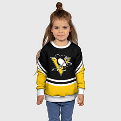 Свитшот детский Pittsburgh Penguins Питтсбург Пингвинз, цвет: 3D-белый — фото 2