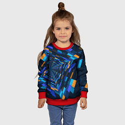 Свитшот детский Geometric pattern Fashion Vanguard, цвет: 3D-красный — фото 2