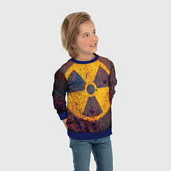 Свитшот детский Радиактивно!, цвет: 3D-синий — фото 2