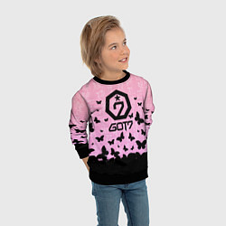 Свитшот детский GOT7 БАБОЧКИ, цвет: 3D-черный — фото 2