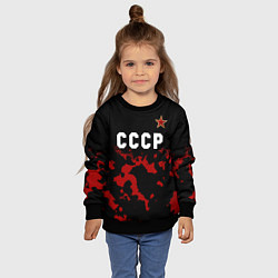 Свитшот детский СССР - ЗВЕЗДА Милитари, цвет: 3D-черный — фото 2