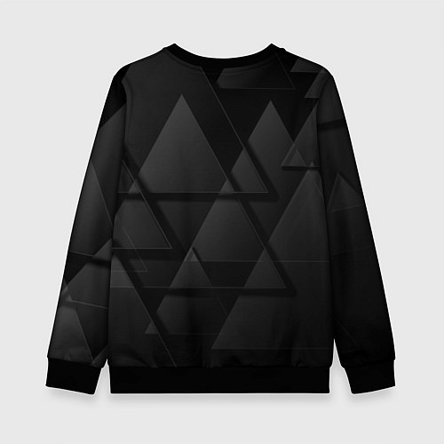 Детский свитшот LEXUS ЛЕКСУС ТРЕУГОЛЬНИКИ / 3D-Черный – фото 2
