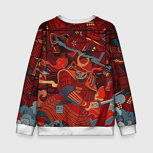 Детский свитшот Инстинкт Самурая / 3D-Белый – фото 2