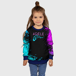 Свитшот детский Adele neon, цвет: 3D-синий — фото 2