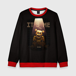 Свитшот детский Five Nights at Freddys - мишка Фредди, цвет: 3D-красный