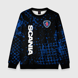 Детский свитшот SCANIA SAAB ЧЕРНО СИНИЙ