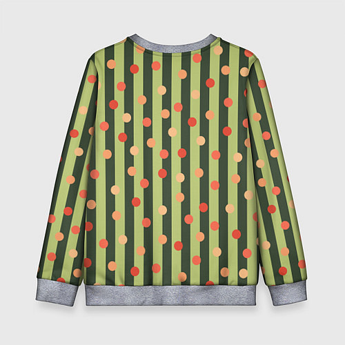 Детский свитшот Забавный полосато-гороховый принт / 3D-Меланж – фото 2