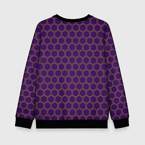 Детский свитшот FINAL FANTASY XIV - МЕТЕОР Соты / 3D-Черный – фото 2