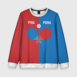 Детский свитшот PING PONG теннис