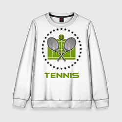 Свитшот детский TENNIS Теннис, цвет: 3D-белый