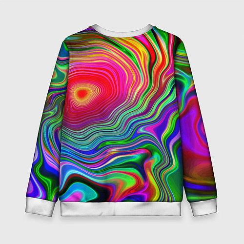 Детский свитшот Expressive pattern Neon / 3D-Белый – фото 2