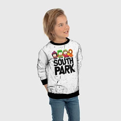 Свитшот детский Южный парк мультфильм - персонажи South Park, цвет: 3D-черный — фото 2