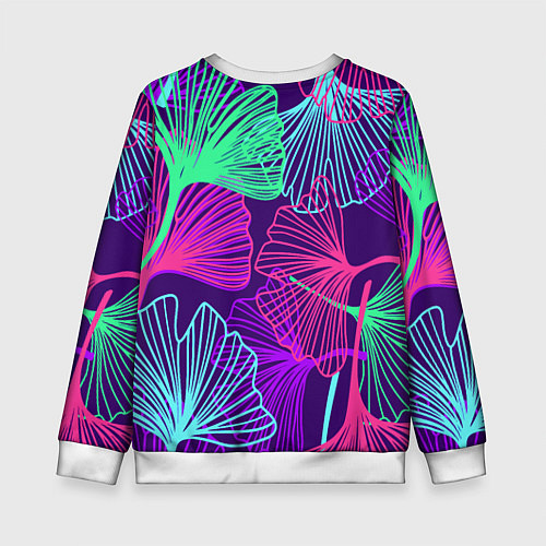 Детский свитшот Neon color pattern Fashion 2023 / 3D-Белый – фото 2