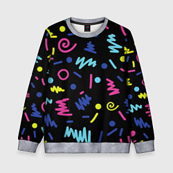 Детский свитшот Neon color pattern Fashion 2032