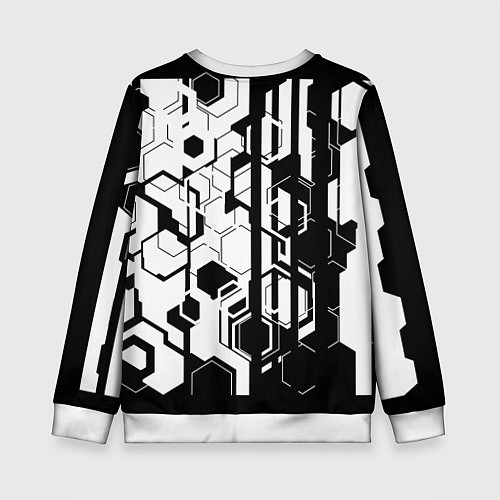 Детский свитшот Шесть граней / 3D-Белый – фото 2