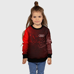 Свитшот детский AUDI Соты, цвет: 3D-черный — фото 2