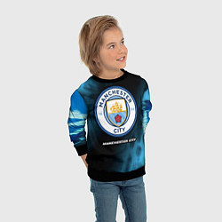Свитшот детский МАНЧЕСТЕР СИТИ Manchester City 5, цвет: 3D-черный — фото 2