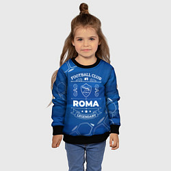Свитшот детский Roma FC 1, цвет: 3D-черный — фото 2
