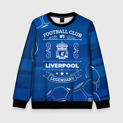 Свитшот детский Liverpool FC 1, цвет: 3D-черный